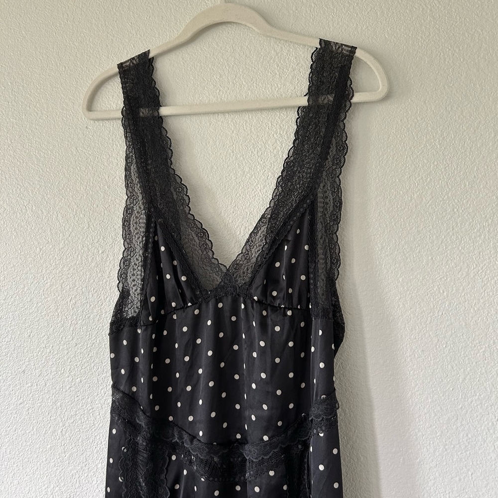 NWT Free People Bad For You Printed Slip in Black Combo - Picture 4 of 11